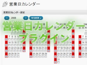 営業日カレンダー プラグイン