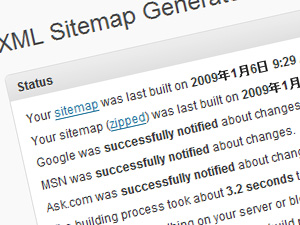 XMLサイトマップ作成プラグイン - Google (XML) Sitemaps Generator